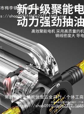 412V2V22V正反转动607抽油柴油泵电小型抽油机0加油机自吸泵