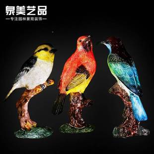 玻璃雕钢动物发光塑仿真鸟猫头庭摆件院户外灯光PTZ秀园鹰林景观