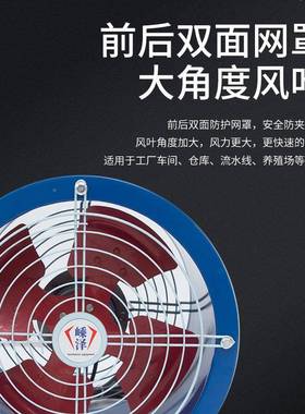 轴流风机220排v气岗位式风管道风机大功PVX率工业风机排扇扇工业