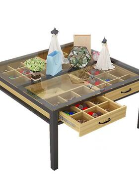 幼服儿园绘画桌桌室美术66534手工桌装设计画桌