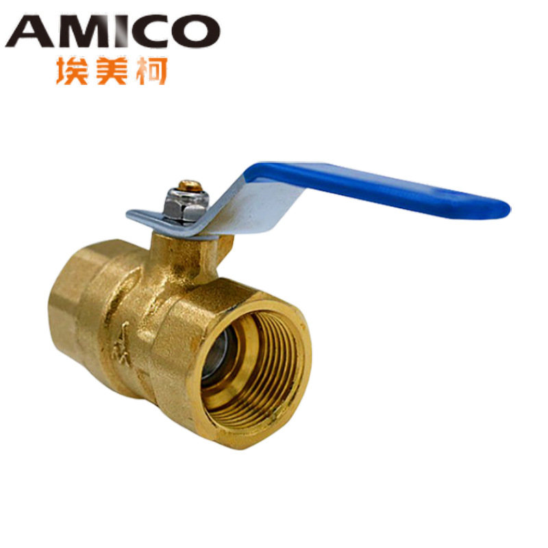 埃美柯黄铜加厚球阀4分6分内螺纹水阀门2266开关家用进水排水DN15