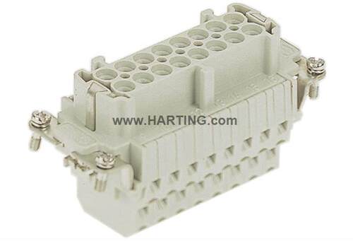 09330162772德国HARTING16芯母头HAN16EES-F500V/16A