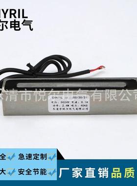 YR-P100/20/20长方形电磁铁40KG吸盘电磁铁DC12V/24V直流电吸盘