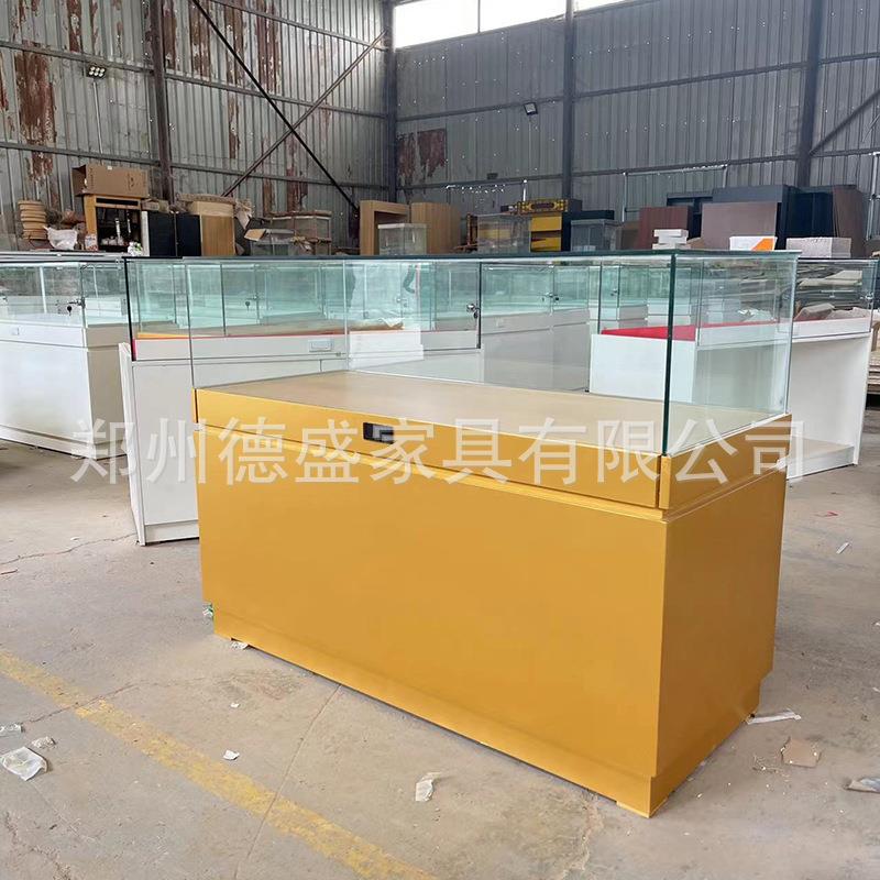 创意展台烤漆玻璃高档陈列柜展示柜珠宝首饰银饰玉器翡翠展示柜