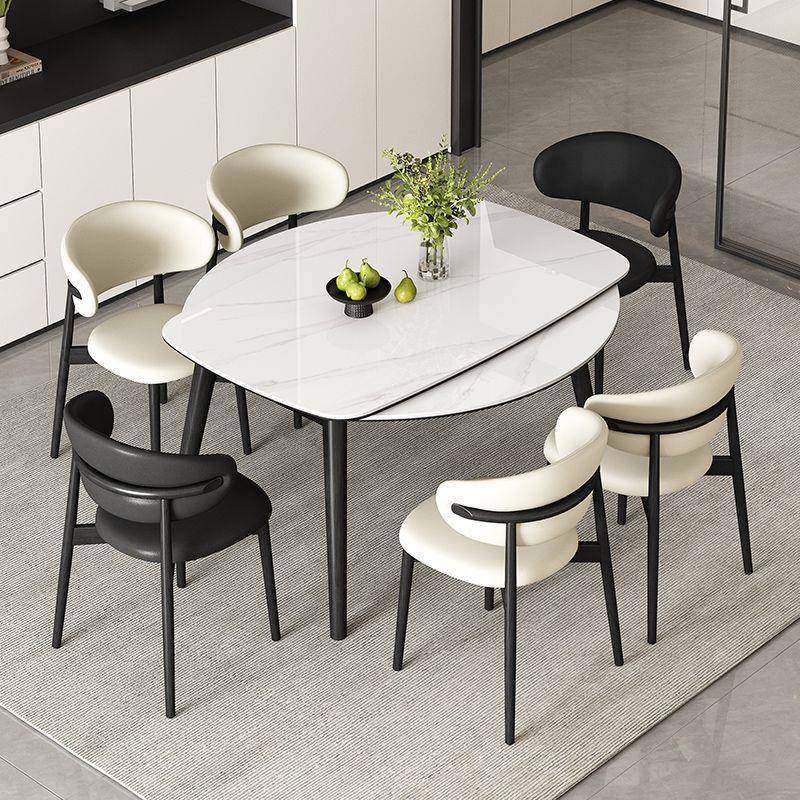 实木餐桌现代简约伸缩餐桌椅组合可变圆桌方圆两用亮光岩板餐桌,收纳整理,烫衣板及配件,淘宝优惠券,粉丝福利购,淘宝优惠卷