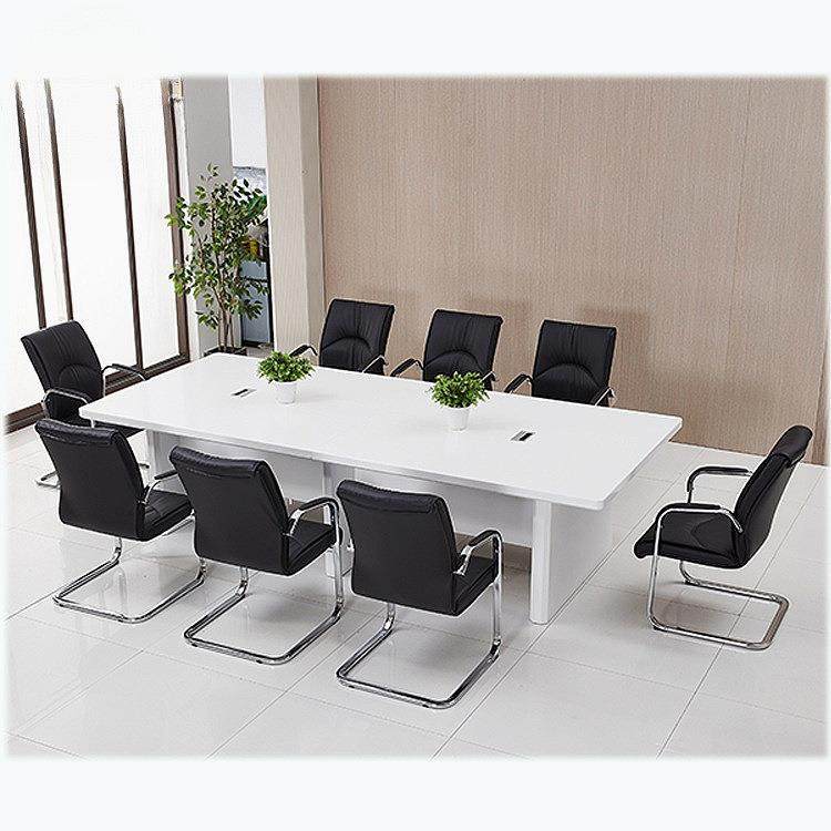 现代简约会议桌职员办公桌椅培训长条桌工作培训组合会议桌椅