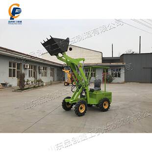 小型电动装载机厂房内部散料铲运车建设工程土石方运输设备