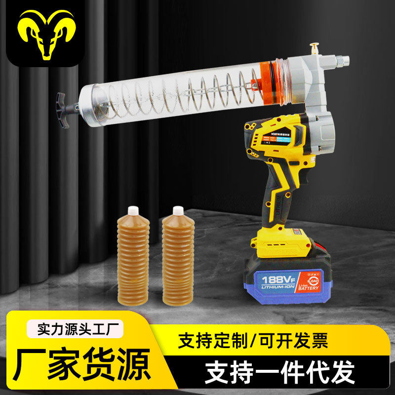 厂家供应电动黄油枪21v两用无刷挖机全自动高压注油锂电黄油枪