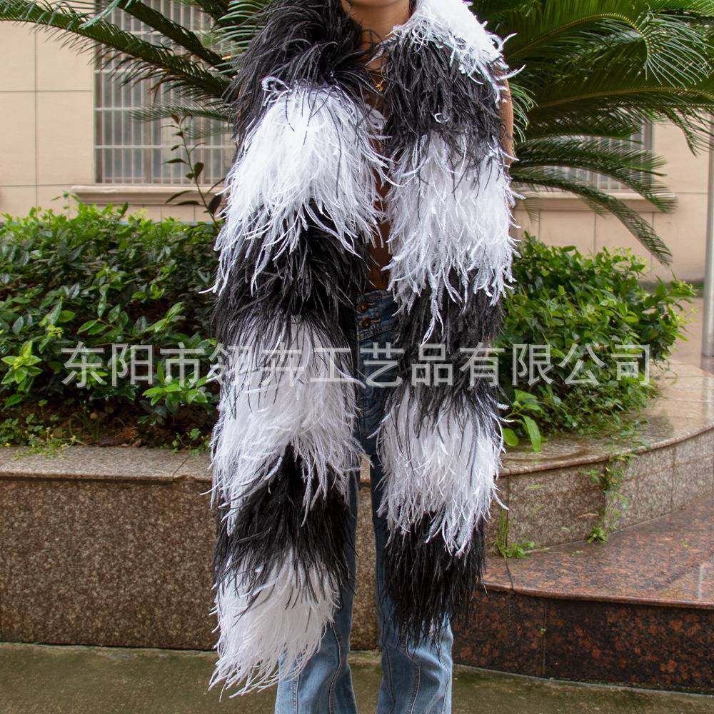 鸵鸟毛条多层黑白双色服装辅料舞台表演拉丁舞服羽毛辅料搭配工厂,机械设备,其他机械设备,淘宝优惠券,粉丝福利购,淘宝优惠卷