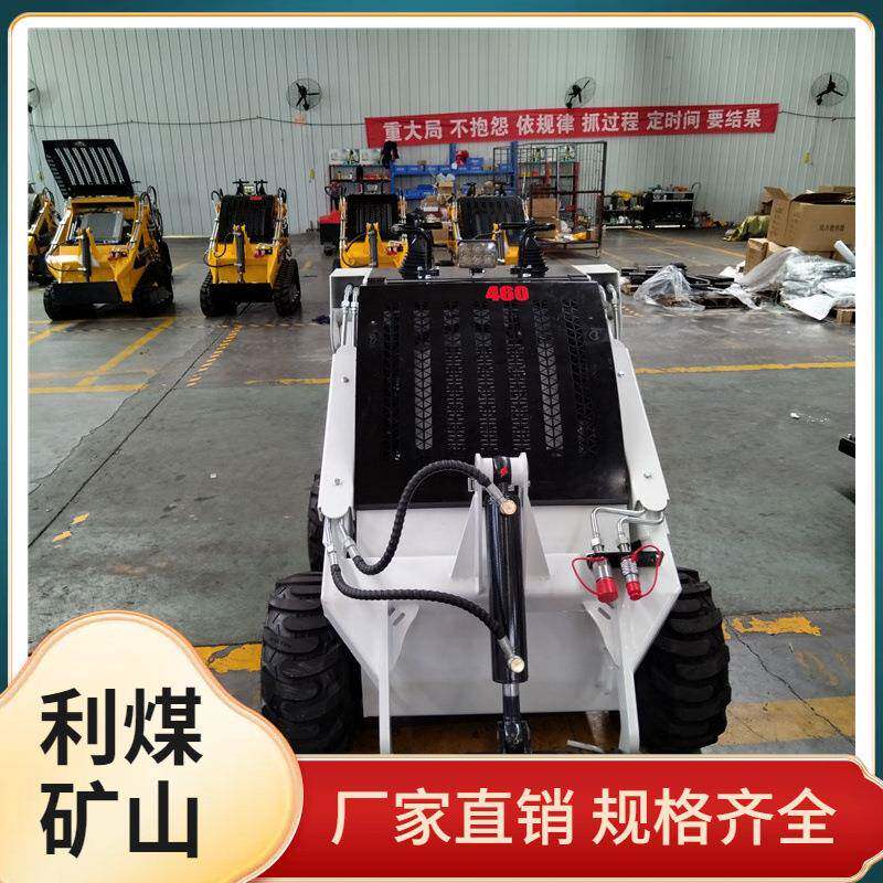 轮式滑移装载机施工用四驱电动小铲车