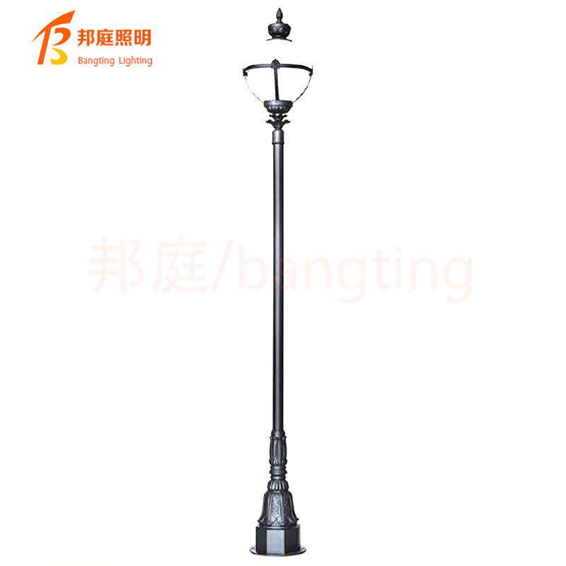 新款欧式庭院灯户外防水花园公园别墅小区路灯花边六角庭院草坪灯