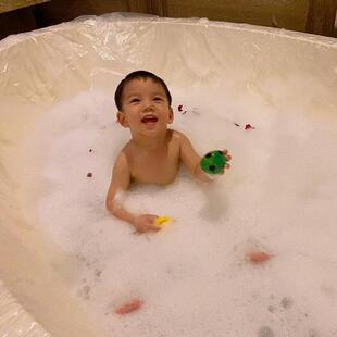 周长米超大双人私汤泡池浴缸膜一次性温泉泡澡袋浴缸套加塑料膜