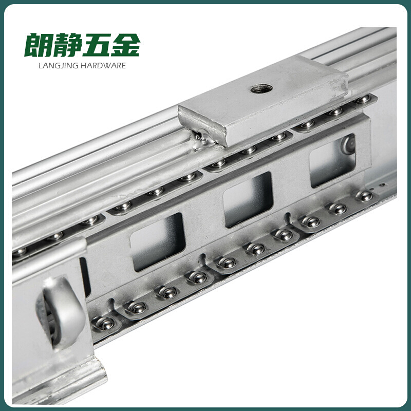 隐藏式餐台折叠多节式滑轨多功能伸缩餐桌加厚轨道平推橱柜台导轨