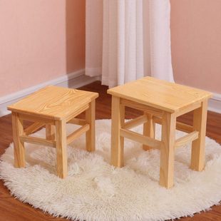 小凳子儿童小板凳家用实木小矮凳子木头小木凳方凳坐墩原木经济型