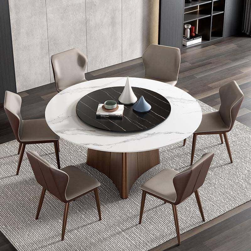 亮光岩板饭桌餐桌椅组合现代家用带转盘圆形1.8米酒店饭店圆餐桌,节庆用品/礼品,新娘配件,淘宝优惠券,粉丝福利购,淘宝优惠卷