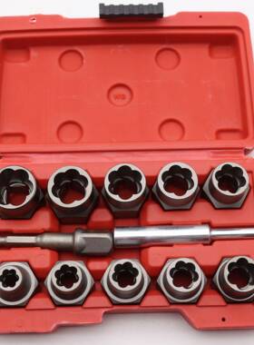 11/12pcs套装螺帽取出器破损残缺螺丝螺母取出器断丝取