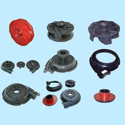 M、HH、AH衬胶渣浆泵、叶轮，衬套，胶圈，密封圈，泵轴，泵体，