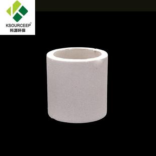 萍乡科源供应10mm陶瓷拉西环填料耐热陶瓷填料拉西环