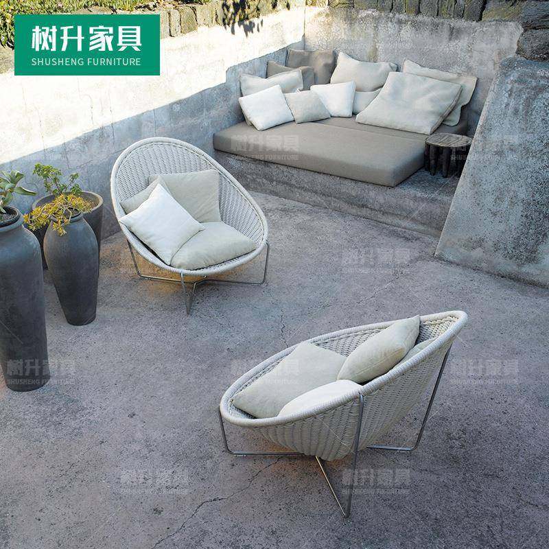 户外藤沙发庭院阳台休闲藤椅小沙发懒人圆形腾椅茶几花园设计单人,节庆用品/礼品,新娘配件,淘宝优惠券,粉丝福利购,淘宝优惠卷
