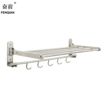 折叠毛巾架304不锈钢活动浴巾架多杆挂壁式浴室挂件A4022热卖
