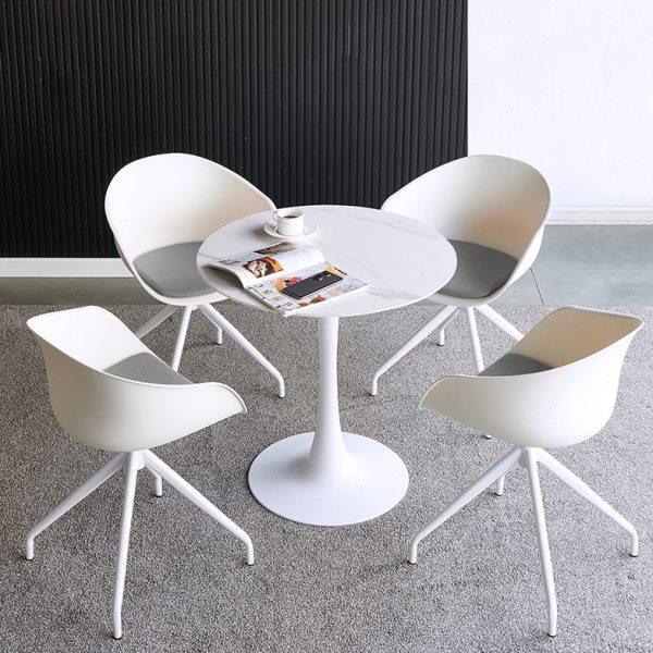 创意休闲岩板洽谈桌椅组合商务接待会客阳台桌椅咨询谈判小圆桌子,住宅家具,岩板餐桌,淘宝优惠券,粉丝福利购,淘宝优惠卷