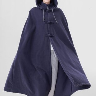 玄善禅意男女同款打坐披风禅修斗篷僧人僧服居士披肩毯斗篷大衣
