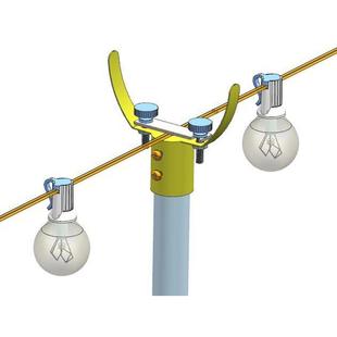 新款 节日灯串支架杆带地插G40灯串支架