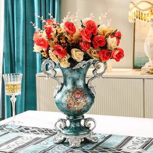 欧式美式花瓶摆件客厅插花干花装饰品创意家居电视柜玄关高档奢华