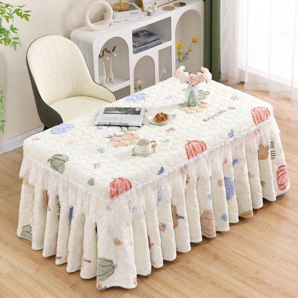 长方形茶几烤火桌子罩套冬季加绒加厚烤火炉取暖器桌布烤火罩新款