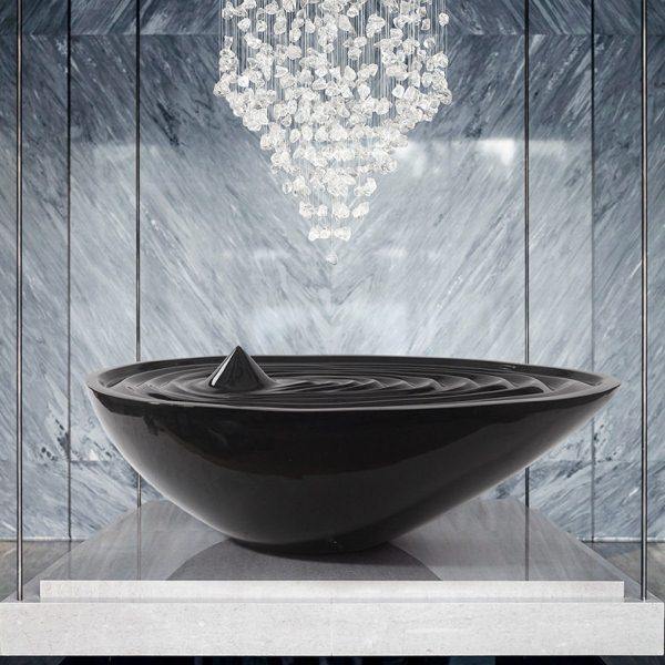 创意水滴落地雕塑摆件售楼酒店走廊楼梯拐角大型玻璃钢艺术装饰品