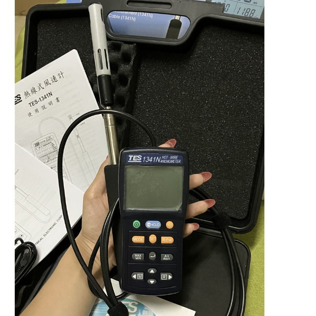 泰仕牌TES-1341N热线式风速计风速表热敏式风速测试仪器