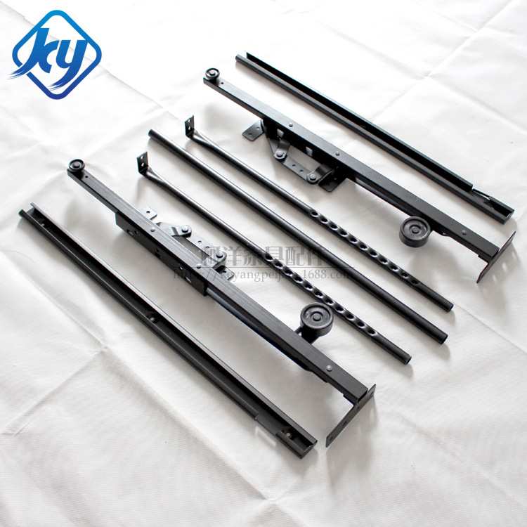 多功能沙发床铰链抽拉式折叠沙发举升器沙发床铁架轨道抽屉铰五金
