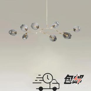 北欧客厅简约后现代吊灯 魔豆分子灯创意个性卧室餐厅灯灯具家具