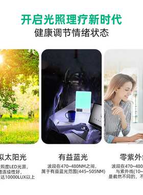 仿生太阳SAD情感光疗灯蓝白补光灯23W显示器外壳Happylight屏幕灯