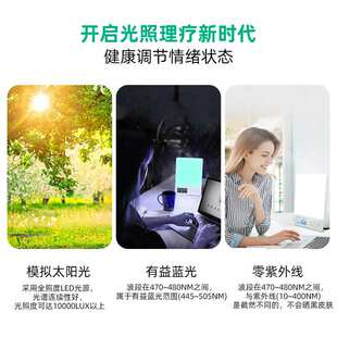 仿生太阳SAD情感光疗灯蓝白补光灯23W显示器外壳Happylight屏幕灯