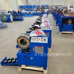 厂家销售大棚钢管缩管机自动胶管扣压机锁管机液压油管压管机