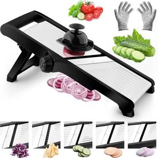可调节式曼陀林切菜器，厨房专用曼陀林切片器，蔬菜切片切丝器