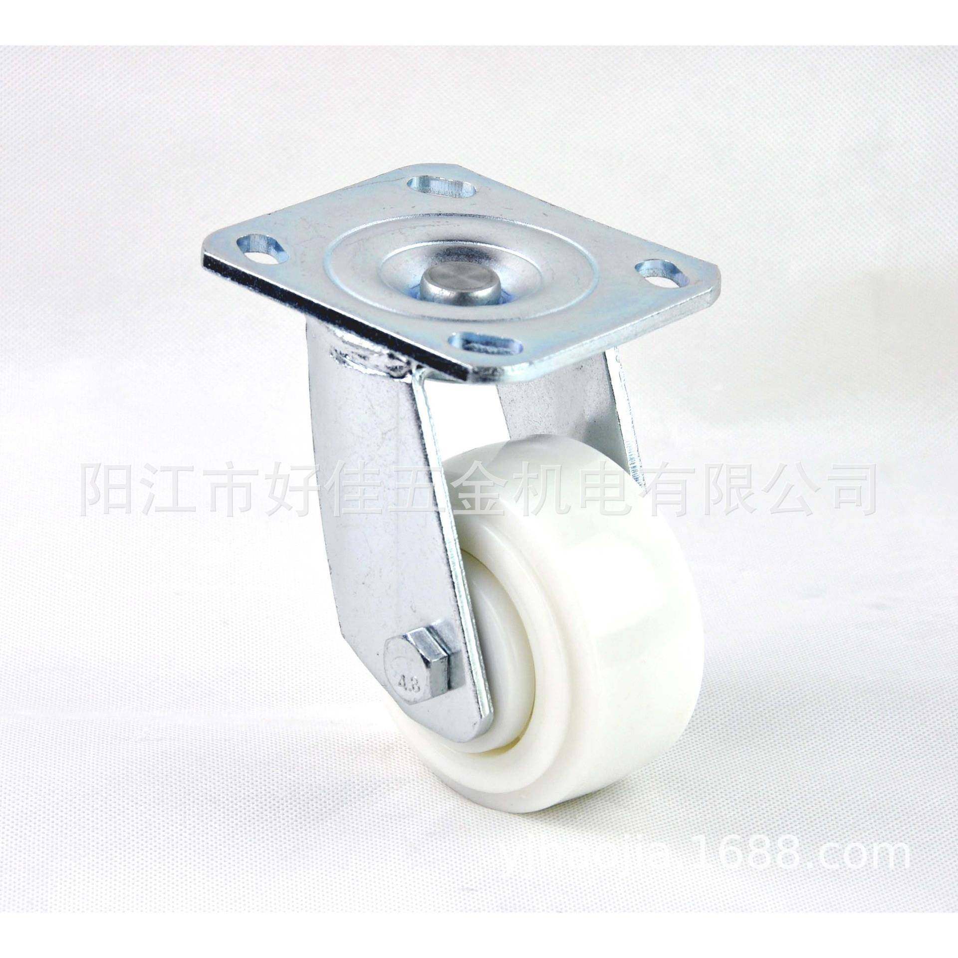 工厂4X2静音平面B款白色防缠丝万向脚轮