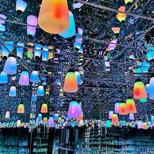 景观镜花宫亮化防水网红七彩装饰氛围吊灯森林呼吸触摸遥控户外灯