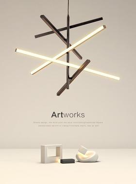 led客厅吊灯设计师款北欧创意个性餐厅吊灯现代简约大气卧室灯