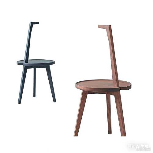实木边几设计师创意简约沙发边桌角几个性长颈鹿Cicognino Table
