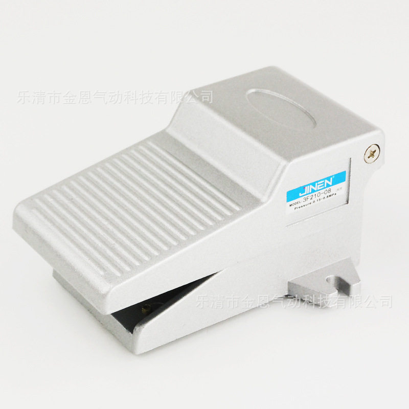气动脚踏阀3F210-08二位三通脚踩阀一进一出