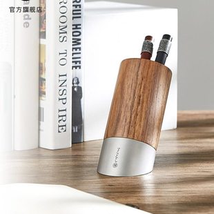 笔下文创斜插式笔筒办公文具学生桌面收纳摆件多功能创意礼品笔筒