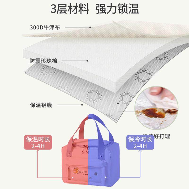 *保温袋饭盒便当包上班族小学生手提带饭袋子加厚铝箔餐包饭袋金,电子元器件市场,其它元器件,淘宝优惠券,粉丝福利购,淘宝优惠卷
