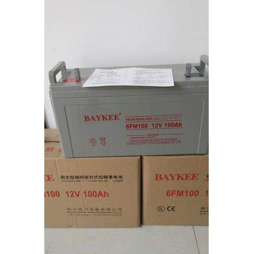 柏克蓄电池12V100AHBAYKEE电池6FM100质保三年，