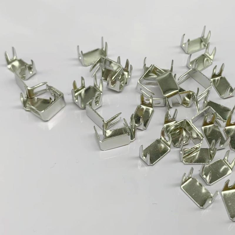拉链配件5#金属后码拉链尾扣手工四角码闭尾拉链专用卡扣防脱现货