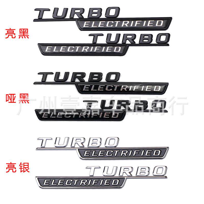 适用于新款奔驰C43车标新C级C200C260改装AMG叶子板侧标后尾标