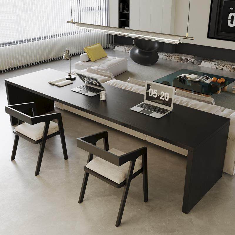 家用横厅沙发后实木书桌黑色意式极简客厅双人阅读桌大板办公桌,农用物资,其他肥料,淘宝优惠券,粉丝福利购,淘宝优惠卷