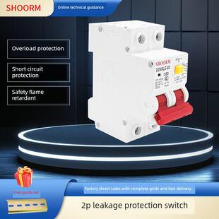 正品Dz40Le空气开关带漏电保护器2P63A家用小漏电保护器两个位置