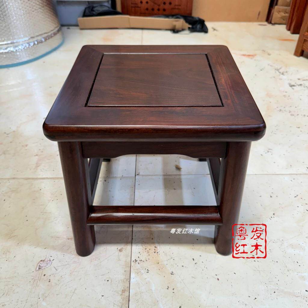 红木酸枝方凳小凳子东非酸枝矮凳中式实木凳子客厅换鞋凳包邮